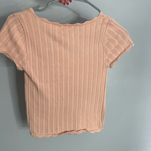 Aritzia Knit Parcel Coral Blush Top - Picture 3 of 4